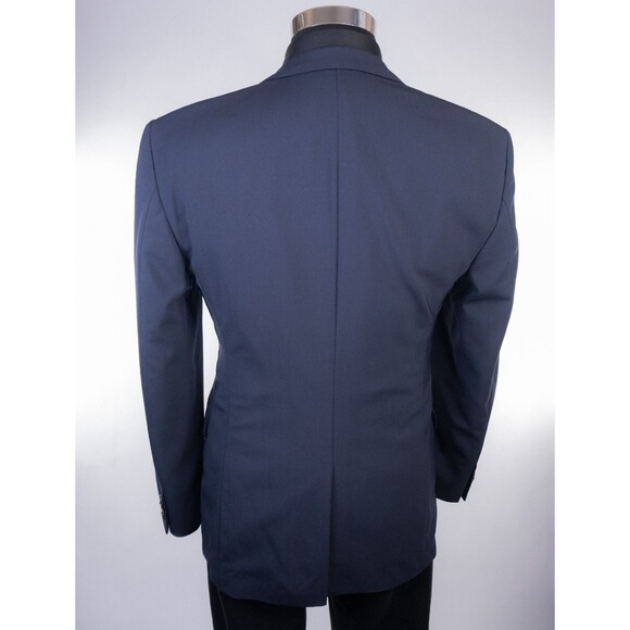BOSS Hugo Boss JAM75 Blazer Sport Coat Jacket Men’s 38R Solid Blue Wool 2-Button - Picture 9 of 16